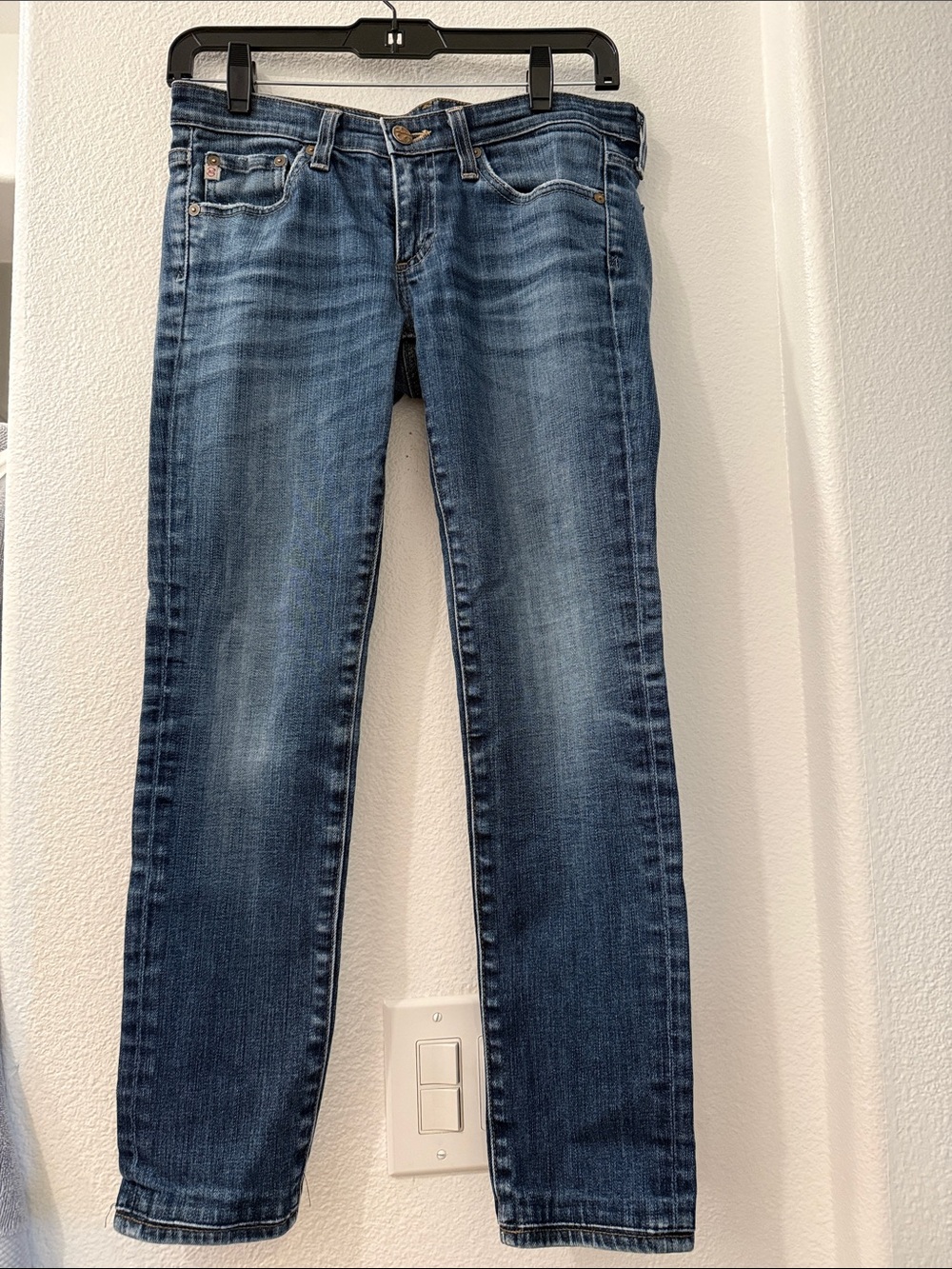 AG Adriano Goldschmied Women's Skinny Jeans in Medium Blue Wash